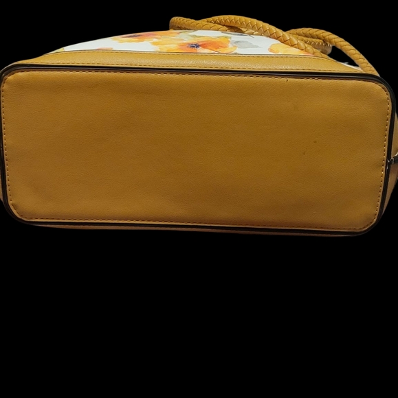 Nanette Lepore Floral Tote with Orange and Yellow Accents - Picture 5 of 6